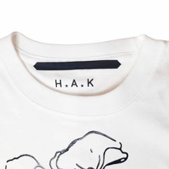 H.A.K 「エッジフローラ箔プリントTシャツ」0-1画像