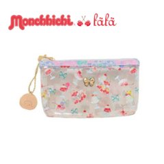 fafa「【モンチッチコラボ】DONNA クリアラメPVCペンケース」（F）メール便送料198円対応可の画像
