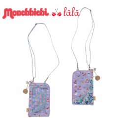 fafa「【モンチッチコラボ】MAELLE スパンコール入りモバイルポシェット」（F）メール便送料198円対応可の画像