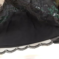 SUPER HAKKA「花舞う森辺刺繍チュールレース×コットンタイプライターギャザースカート」 F画像