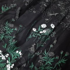 SUPER HAKKA「花舞う森辺刺繍チュールレース×コットンタイプライターギャザースカート」 F画像