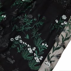 SUPER HAKKA「花舞う森辺刺繍チュールレース×コットンタイプライターギャザースカート」 F画像
