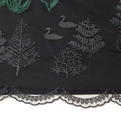 SUPER HAKKA「花舞う森辺刺繍チュールレース×天竺×コットンタイプライターブラウス」 F画像
