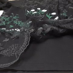 SUPER HAKKA「花舞う森辺刺繍チュールレース×天竺×コットンタイプライターブラウス」 F画像