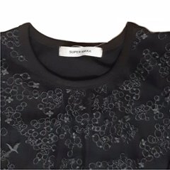 SUPER HAKKA「花舞う森辺刺繍チュールレース×天竺×コットンタイプライターブラウス」 F画像