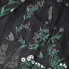 SUPER HAKKA「花舞う森辺刺繍チュールレース×天竺×コットンタイプライターブラウス」 F画像