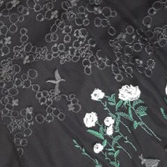 SUPER HAKKA「花舞う森辺刺繍チュールレース×天竺×コットンタイプライターブラウス」 F画像