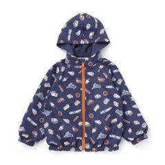 SLAP SLIP(スラップスリップ) 「フード付き恐竜＆乗り物刺繍タフタリバーシブルラグランジャケットboys」(80-130cm) 画像