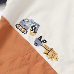 SLAP SLIP(スラップスリップ) 「フード付き恐竜＆乗り物刺繍タフタリバーシブルラグランジャケットboys」(80-130cm) 画像