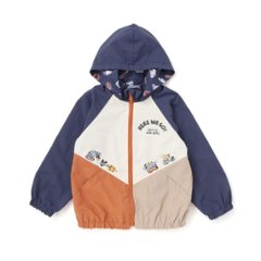 SLAP SLIP(スラップスリップ) 「フード付き恐竜＆乗り物刺繍タフタリバーシブルラグランジャケットboys」(80-130cm) 画像