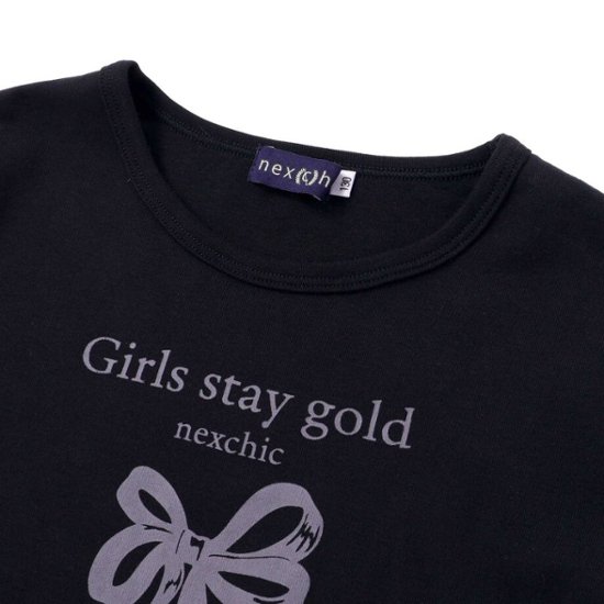 nexchic (ネクシック) 「チェック柄ビスチェ＋Tシャツセット」(130-150cm) 画像