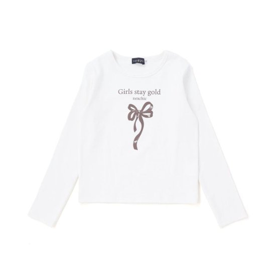 nexchic (ネクシック) 「チェック柄ビスチェ＋Tシャツセット」(130-150cm) 画像