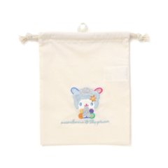 SLAP SLIP 【サンリオコラボ】「キャラクターパッチ刺繍巾着袋」ワンサイズ メール便対応可画像