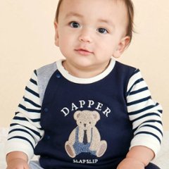 SLAP SLIP baby (スラップスリップ) 「 サガラ刺繡裏毛カバーオール」(70-80cm)  メール便対応可画像