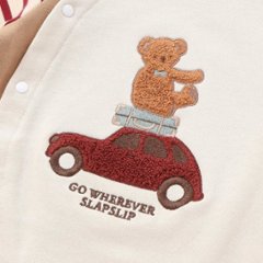 SLAP SLIP baby (スラップスリップ) 「 サガラ刺繡裏毛カバーオール」(70-80cm)  メール便対応可画像