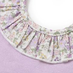 SLAP SLIP baby (スラップスリップ) 「 フラワープリントフリル付き裏毛スタイ」ワンサイズ  メール便対応可画像