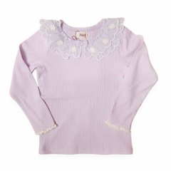 Souris(スーリー)「フリルカラーテレコTシャツ」（100-130cm）メール便送料無料 画像