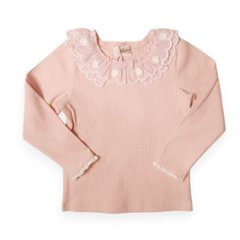 Souris(スーリー)「フリルカラーテレコTシャツ」（100-130cm）メール便送料無料 画像