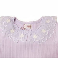 Souris(スーリー)「フリルカラーテレコTシャツ」（100-130cm）メール便送料無料 画像