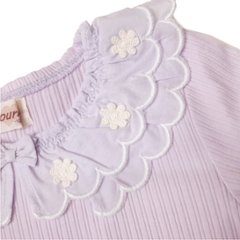 Souris(スーリー)「フリルカラーテレコTシャツ」（100-130cm）メール便送料無料 画像