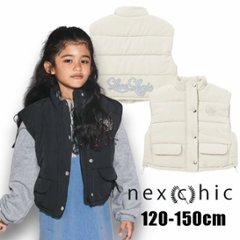 nexchic (ネクシック) 「パワーショルダータフタ中綿入りベスト」(120-150cm) の画像