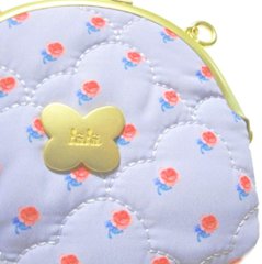 fafa「SELVI キルティングがま口コインケース」（F）ラベンダーSWAN柄　メール便送料198円対応可画像