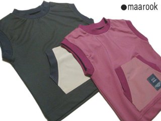 maarook「冷感ストレッチ フレンチスリープ Tシャツ」(80-160cm)   【メール便送料無料】の画像