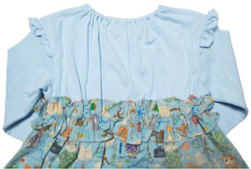 nino「ソーイングプリントワンピース」(90-120cm) 【メール便送料無料】画像