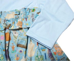 nino「ソーイングプリントワンピース」(90-120cm) 【メール便送料無料】画像