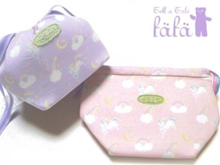 fafa 「NELLE ランチポーチ ユニコーン柄」（Ｆ）【メール便送料198円対応可】の画像
