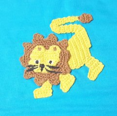 hakka kids「ライオンモチーフ付きTシャツ」(100-110cm） 【メール便送料無料】画像