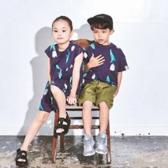 maarook「チューリッププリント天竺ワンピース(90-150cm)  【メール便送料無料】画像