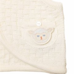 hakka baby「取り外し可能アニマルワッペン付きニットベスト」(70-80cm） 【メール便送料無料】画像