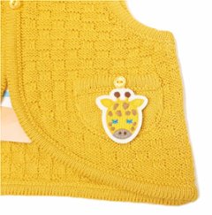 hakka baby「取り外し可能アニマルワッペン付きニットベスト」(70-80cm） 【メール便送料無料】画像