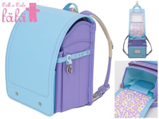 fafaランドセル2026年「KIDS AMI コラボレーション タブレットモデル(学習院型) BABY BLUE×LAVENDER」 【当店だけのオリジナルダブル特典付】の画像