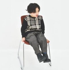 maarook 「タータンチェック 裏毛トレーナー」 (90-160cm)  サイズによりメール便可画像