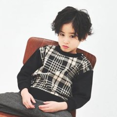 maarook 「タータンチェック 裏毛トレーナー」 (90-160cm)  サイズによりメール便可画像