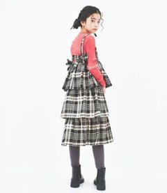 maarook 「タータンチェック ティアードジャンパースカート」 (90-160cm)  画像