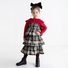 maarook 「タータンチェック ティアードジャンパースカート」 (90-160cm)  画像