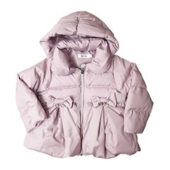 SLAP SLIP(スラップスリップ) 「フード付きリボンダウンジャケットgirls」(90-130cm) の画像