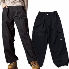 ZIDDY「ロゴ刺繍入り ツイルカーゴパンツ」 (140-160cm) 【メール便送料無料】の画像