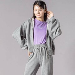 ZIDDY「裏毛カットソーパーカー＆ボトム セット」 (140-160cm) 画像