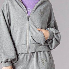 ZIDDY「裏毛カットソーパーカー＆ボトム セット」 (140-160cm) 画像