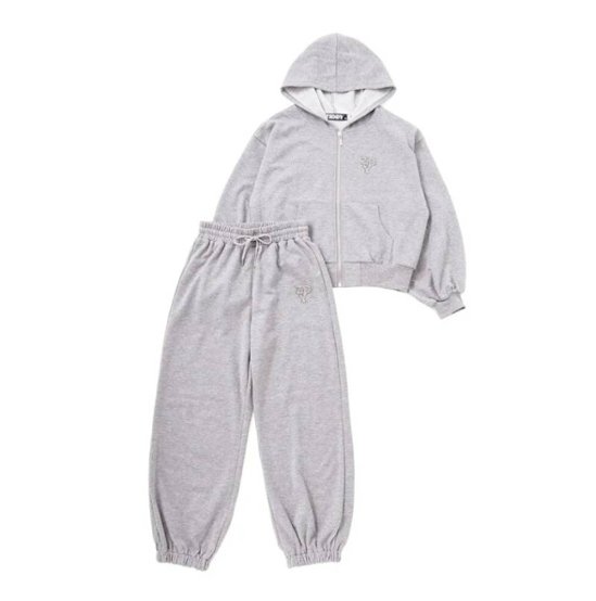 ZIDDY「裏毛カットソーパーカー＆ボトム セット」 (140-160cm) 画像