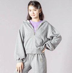 ZIDDY「裏毛カットソーパーカー＆ボトム セット」 (140-160cm) 画像