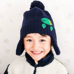 SLAP SLIP (スラップスリップ) 「耳当てつきニット帽」 (48-55cm)画像