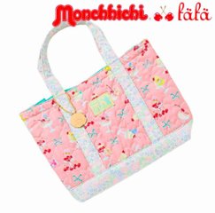 fafa「【モンチッチコラボ】LUNE キルティング 仕切り付きスクエア トートバッグ」（F）の画像