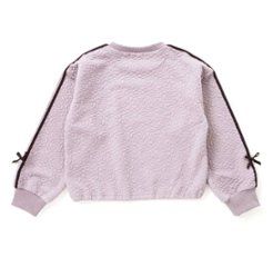 nexchic (ネクシック) 「ハート刺しゅう袖リボンキルトトレーナー」(110-150cm) 画像