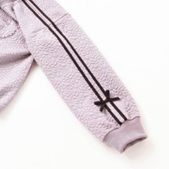 nexchic (ネクシック) 「ハート刺しゅう袖リボンキルトトレーナー」(110-150cm) 画像