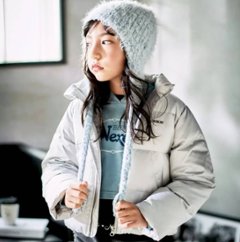 nexchic「ハートロゴタフタダウンジャケット」(140-150cm) 画像